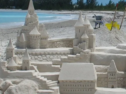 Château de sable plage