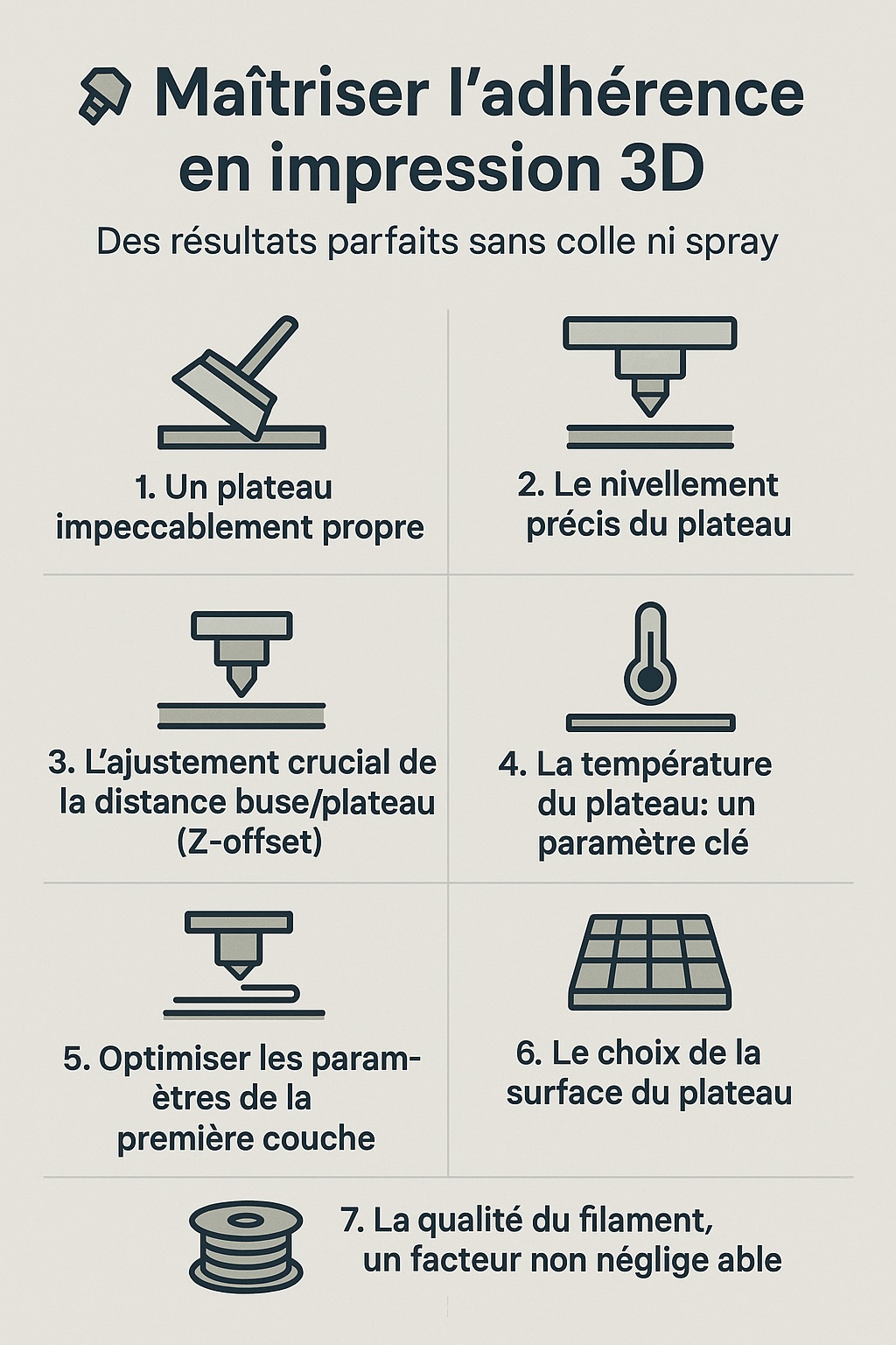 Maîtriser l'adhérence en impression 3D