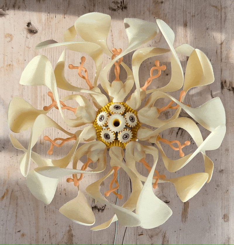 Fleur mécanique animée de William Darrell