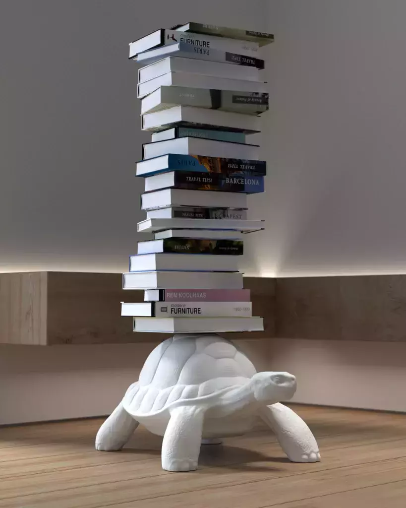 Porte-livre en forme de tortue